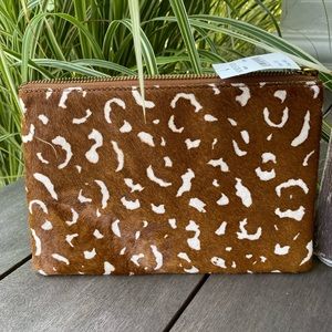 Madewell Genuine Calf Hair clutch